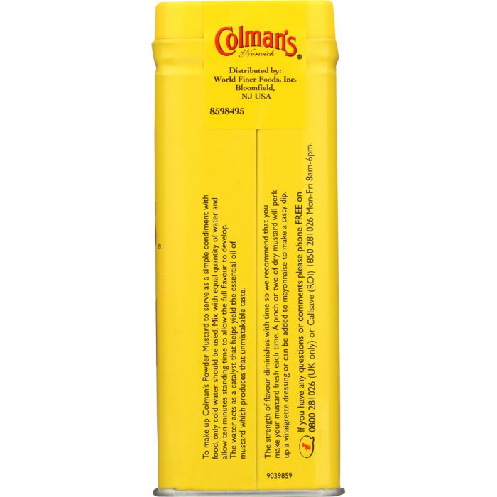 COLMANS: Dry Mustard, 4 oz