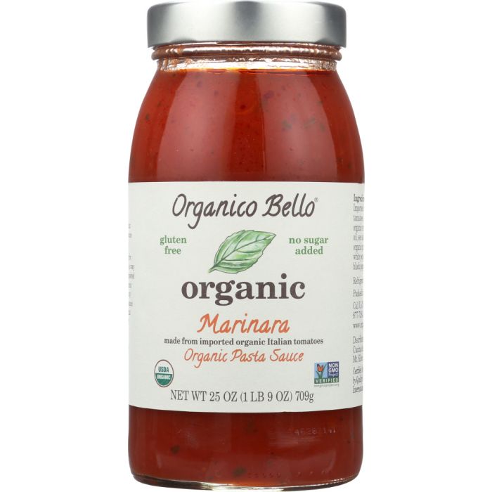 ORGANICO BELLO: Organic Pasta Sauce Marinara, 25 oz