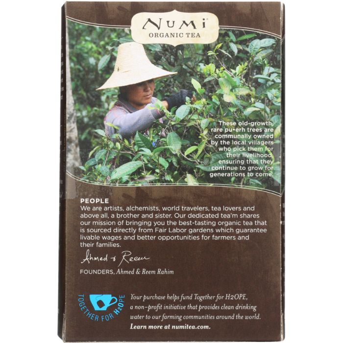 NUMI TEA: Tea Chocolate Puerh Organic, 16 bg