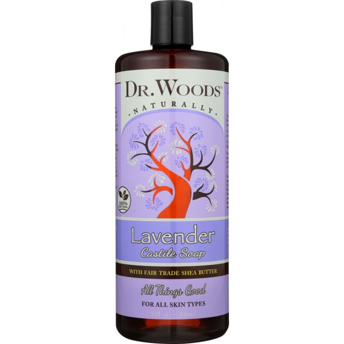 DR WOODS: Liquid Soap Lavender with Shea Butter, 32 oz