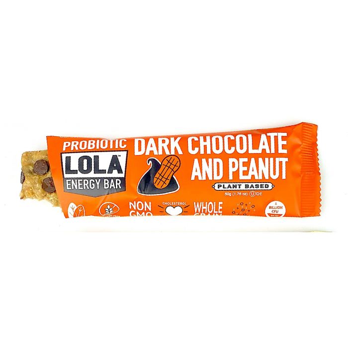 LOLA SNACKS: Bar Prbtc Drk Choc Peanut, 1.76 oz