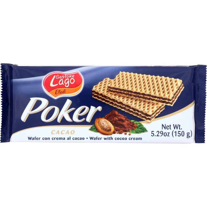 GASTONE LAGO: Cookie Cocoa Cream Wafer Poker, 5.29 oz