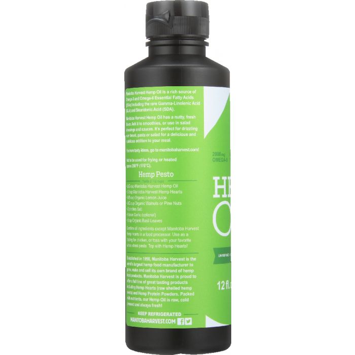 MANITOBA HARVEST: Natural Hemp Oil, 12 Oz