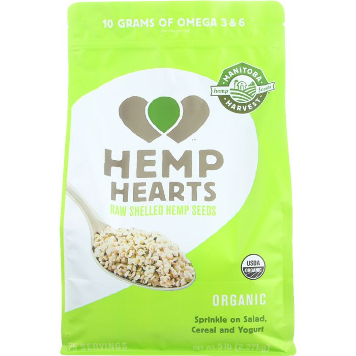 MANITOBA HARVEST: Hemp Hearts Raw Shelled Hemp Seed Certified Organic, 5 lb