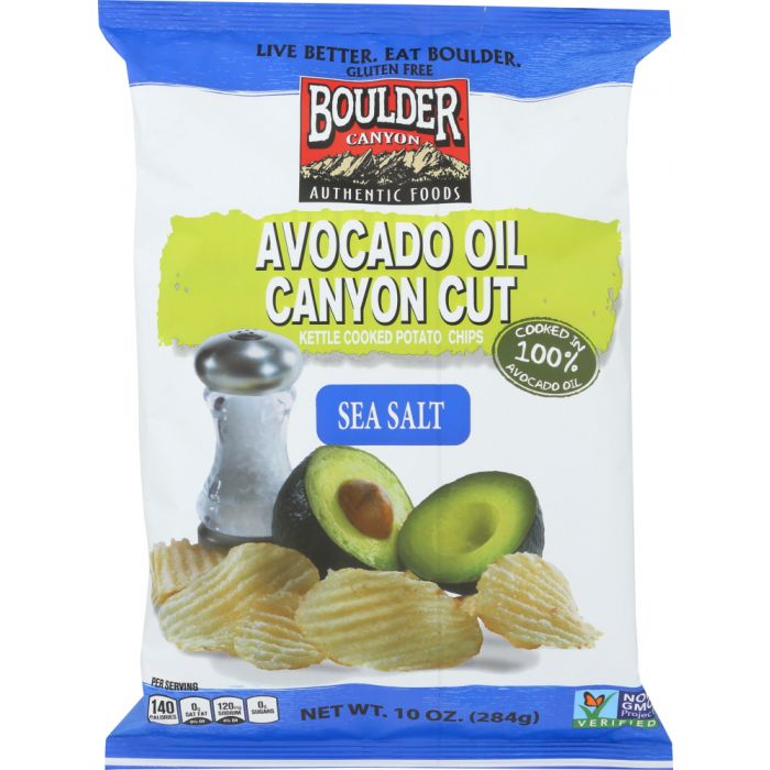 BOULDER CANYON: Avocado Oil Sea Salt Chip Kettle, 10 oz