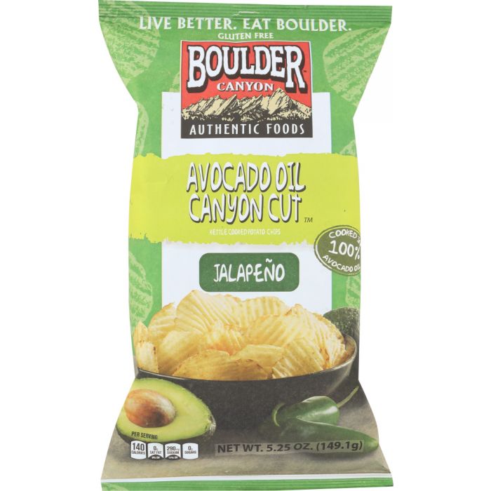 BOULDER CANYON: Jalapeno Avocado Oil Chip, 5.25 oz