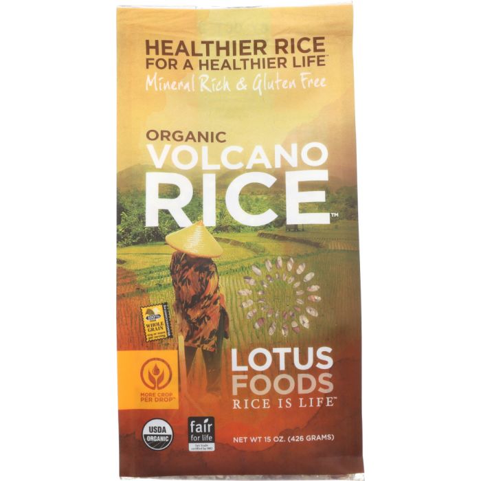 LOTUS FOODS: Rice Volcano Brown and Red Heirloom Rices, 15 oz