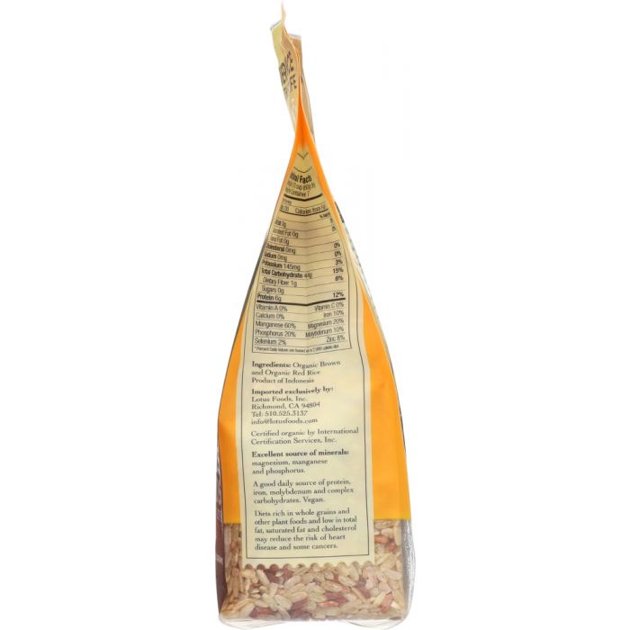 LOTUS FOODS: Rice Volcano Brown and Red Heirloom Rices, 15 oz