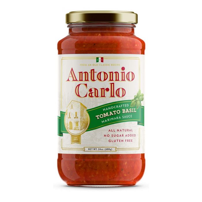 ANTONIO CARLO GOURMET SAUCE: Sauce Tomato Basil, 24 oz