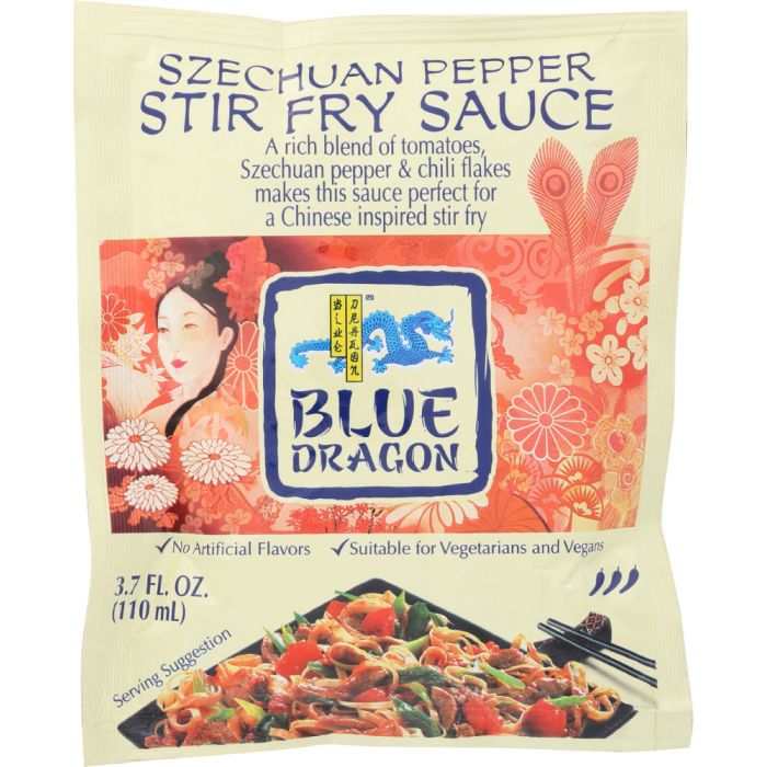 BLUE DRAGON: Sauce Stir Fry Pepper Szechuan, 3.7 oz