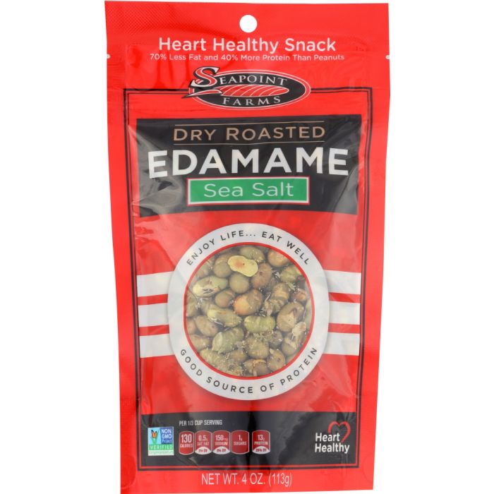 SEAPOINT FARMS: Edamame Dry Roasted Sea Salt, 4 oz