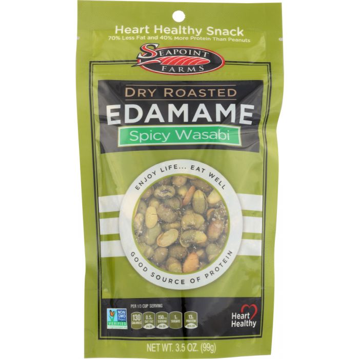 SEA POINT FARMS: Dry Roasted Edamame Wasabi, 3.5 oz