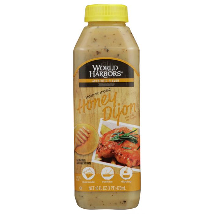 WORLD HARBORS: Marinade Mont St Michel Honey Dijon, 16 oz