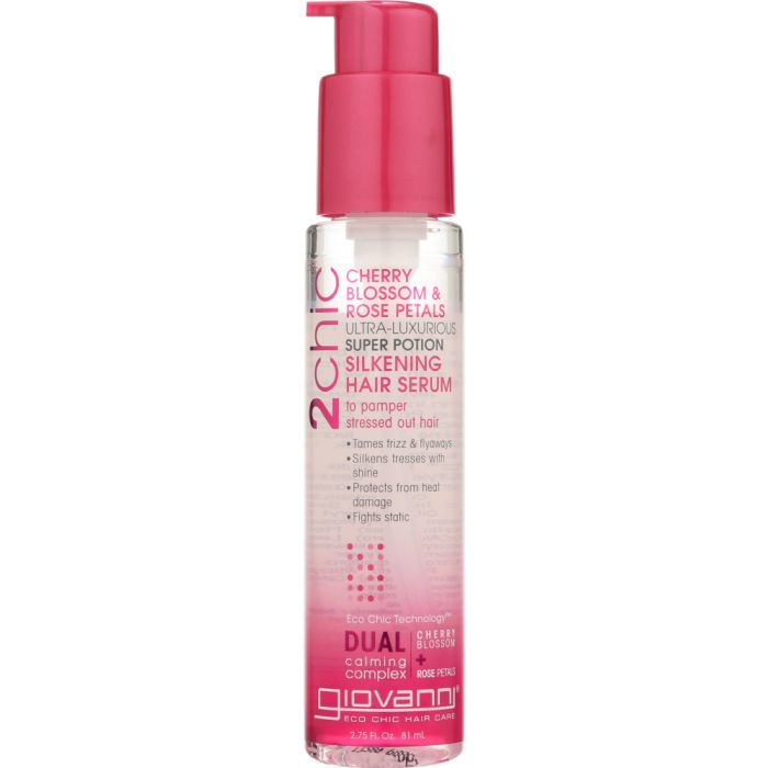 GIOVANNI COSMETICS: 2Chic Ultra-Luxurious Super Potion Cherry Blossom & Rose Petals, 2.75 oz