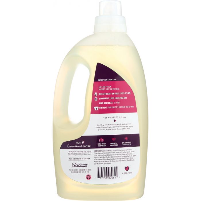 BIO KLEEN: Laundry Liquid Citrus Essence, 64 oz