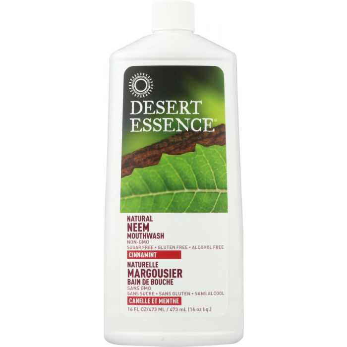 DESERT ESSENCE: Neem Mouthwash Cinnamint, 16 fo