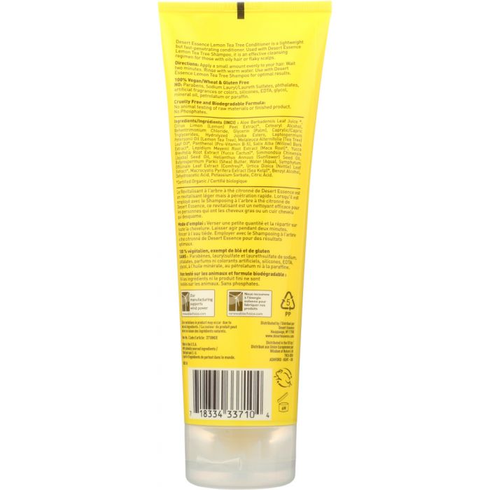 DESERT ESSENCE: Conditioner for Oily Hair Lemon Tea Tree, 8 oz