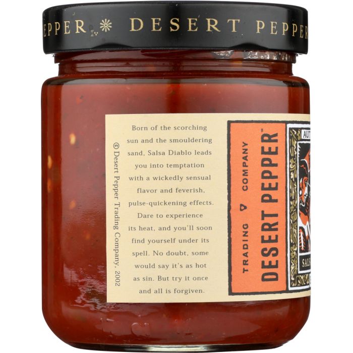 DESERT PEPPER: Diablo Hot Salsa, 16 oz