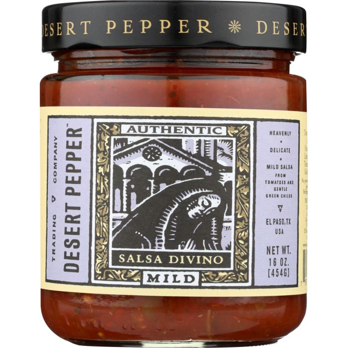 DESERT PEPPER: Divino Mild Salsa, 16 oz