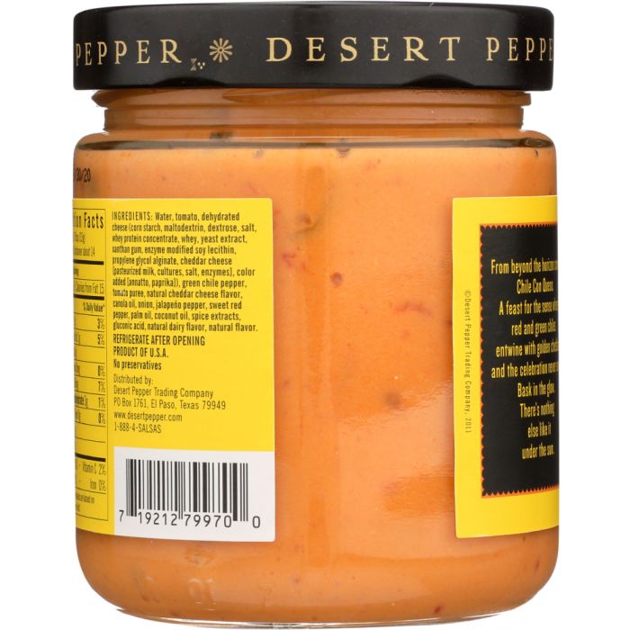 DESERT PEPPER: Chile Con Queso Medium, 16 oz