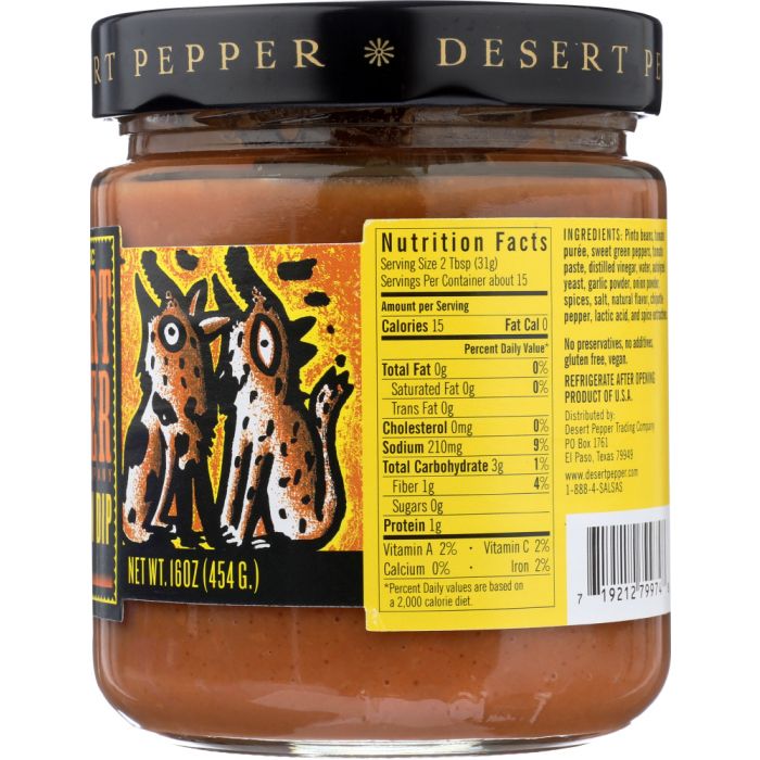 DESERT PEPPER: Pinto Bean Dip, 16 oz