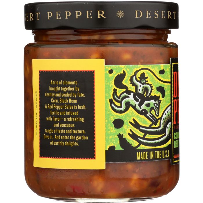 DESERT PEPPER: Salsa Corn Black Bean Red Pepper Medium, 16 oz