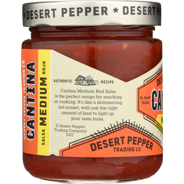 DESERT PEPPER: Salsa Cantina Medium Red, 16 oz