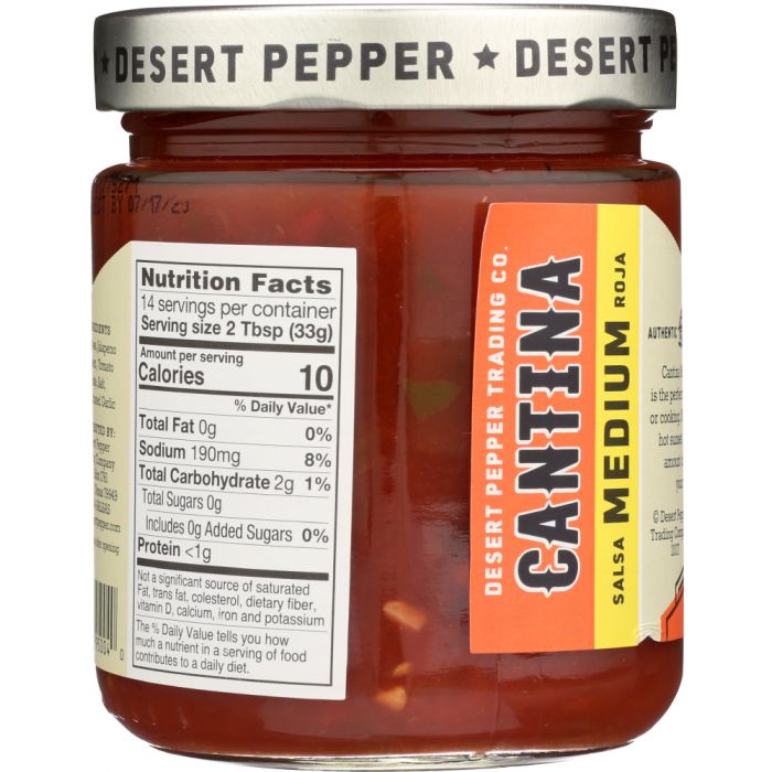 DESERT PEPPER: Salsa Cantina Medium Red, 16 oz