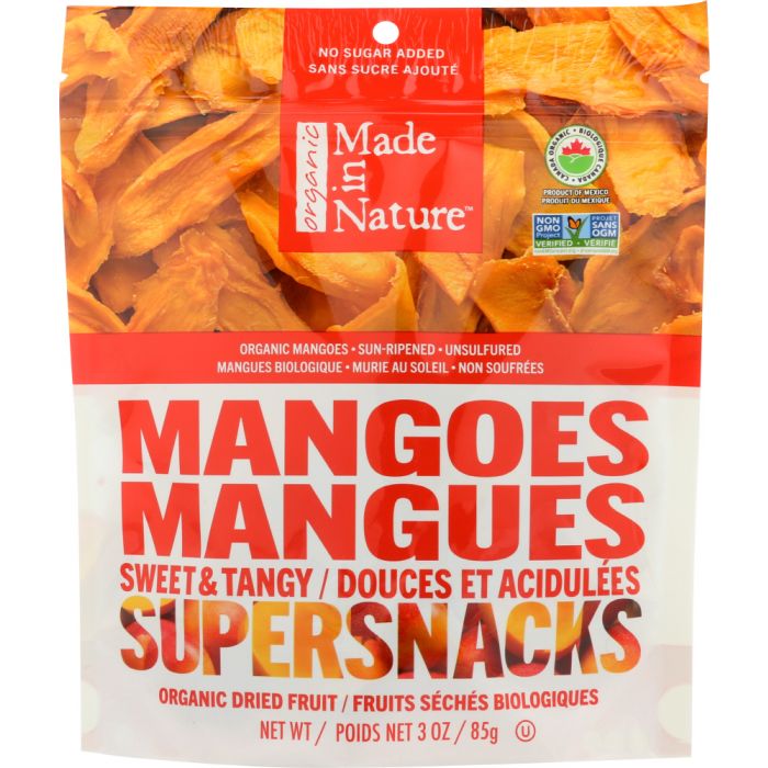 MADE IN NATURE: Organic Mangoes Dried & Unsulfured, 3 oz