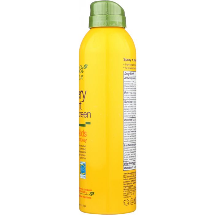 ALBA BOTANICA: Kids Spray Sunscreen Spf 50, 6 oz