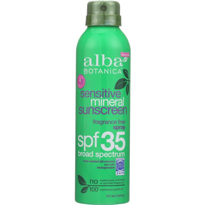 ALBA BOTANICA: Sensitive Mineral Sunscreen SPF 33, 6 oz