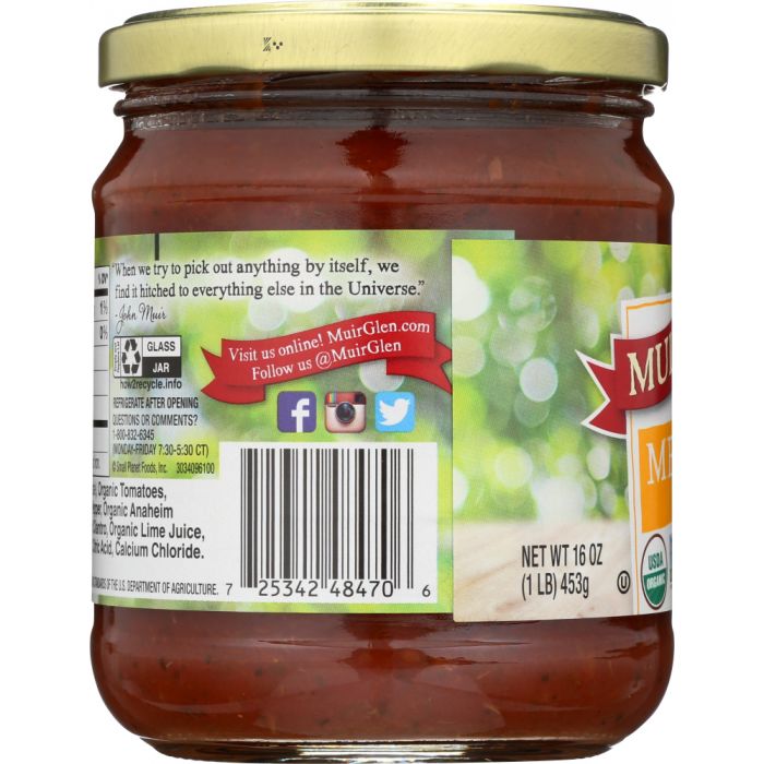 MUIR GLEN: Organic Medium Salsa, 16 oz