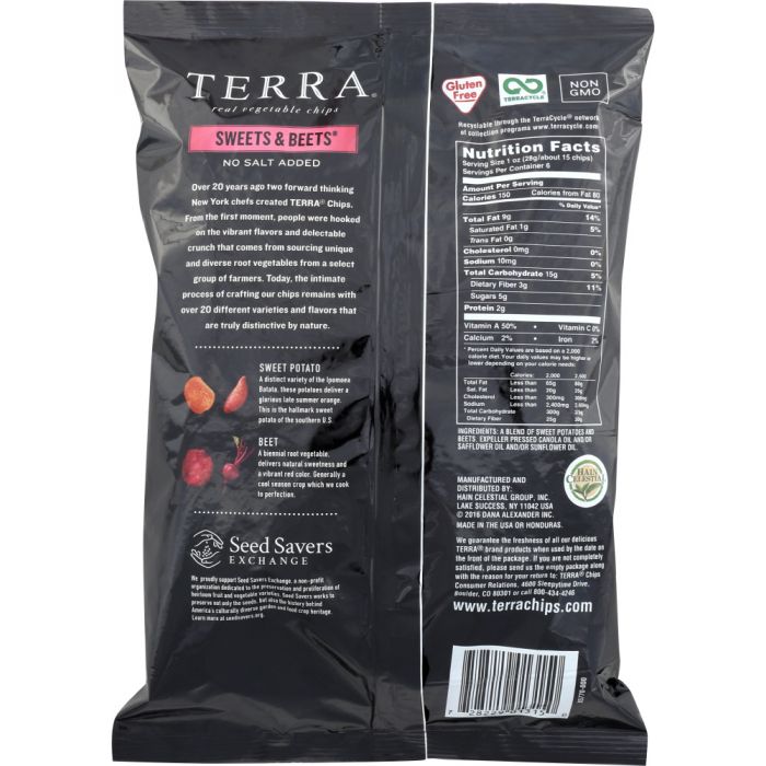 TERRA CHIPS: Sweets & Beets, 6 oz