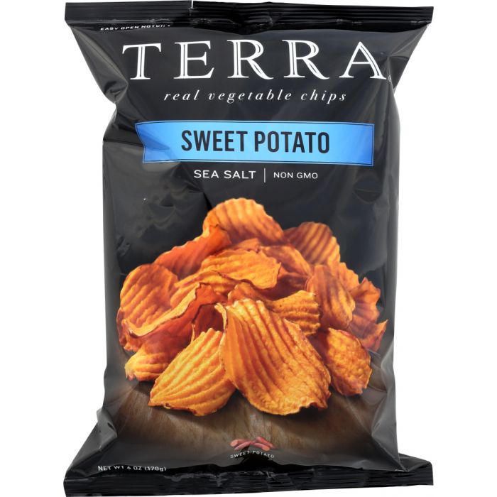 TERRA CHIPS: Crinkled Sweet Potato Chips with Sea Salt, 6 oz