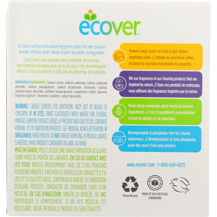 ECOVER: Automatic Dishwasher Tablets Citrus Scent 25 Tablets, 17.6 oz