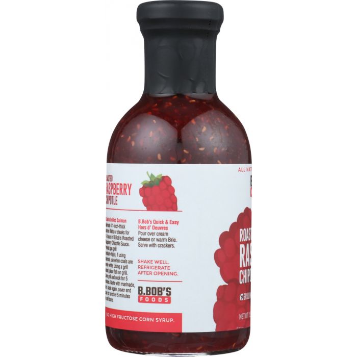 BRONCO BOBS: Sauce Chipotle Raspberry Roasted, 15.75 oz