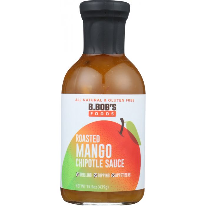 BRONCO BOBS: Sauce Chipotle Roasted Mango, 15.5 oz