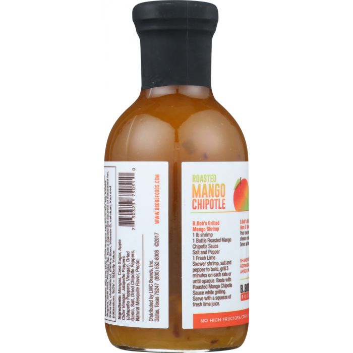 BRONCO BOBS: Sauce Chipotle Roasted Mango, 15.5 oz