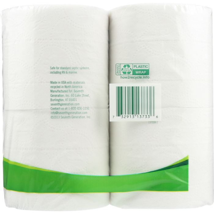 SEVENTH GENERATION: Bath Tissue 2 ply Pack of 12, 1 ea