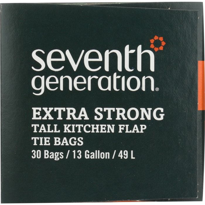 SEVENTH GENERATION: Tall Kitchen Bags 13 Gallon 2-Ply, 30 Bags