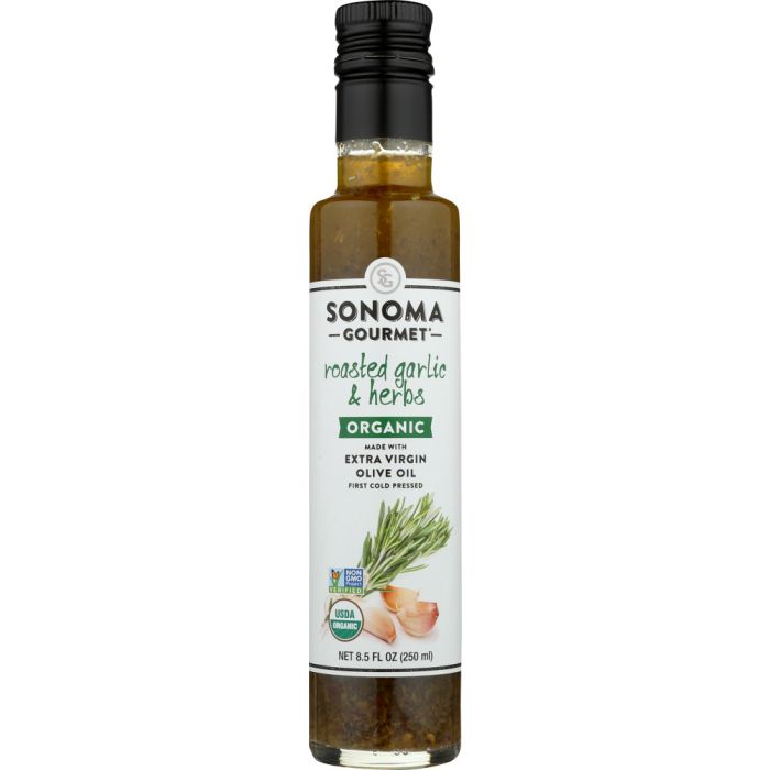 SONOMA GOURMET: Oil Olive Extravirgin Garlic Herb, 8.5 oz