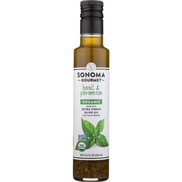 SONOMA GOURMET: Oil Olive Extravirgin Basil Parmesan, 8.5 oz