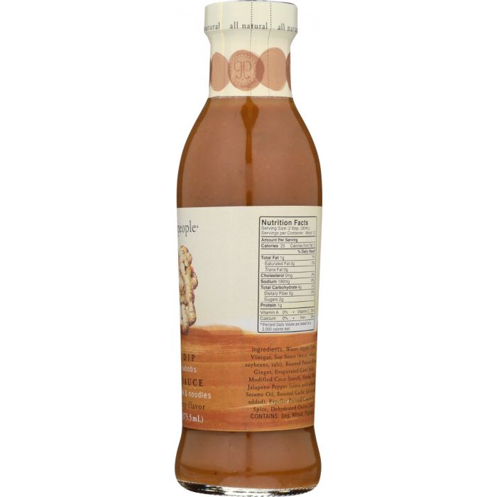 GINGER PEOPLE: Ginger Peanut Sauce, 12.7 oz