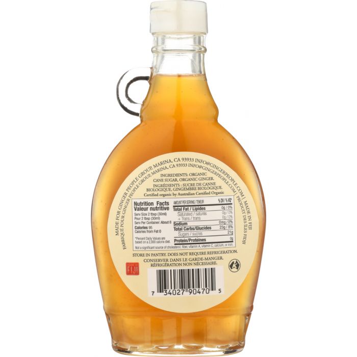 GINGER PEOPLE: Organic Ginger Syrup, 8 oz