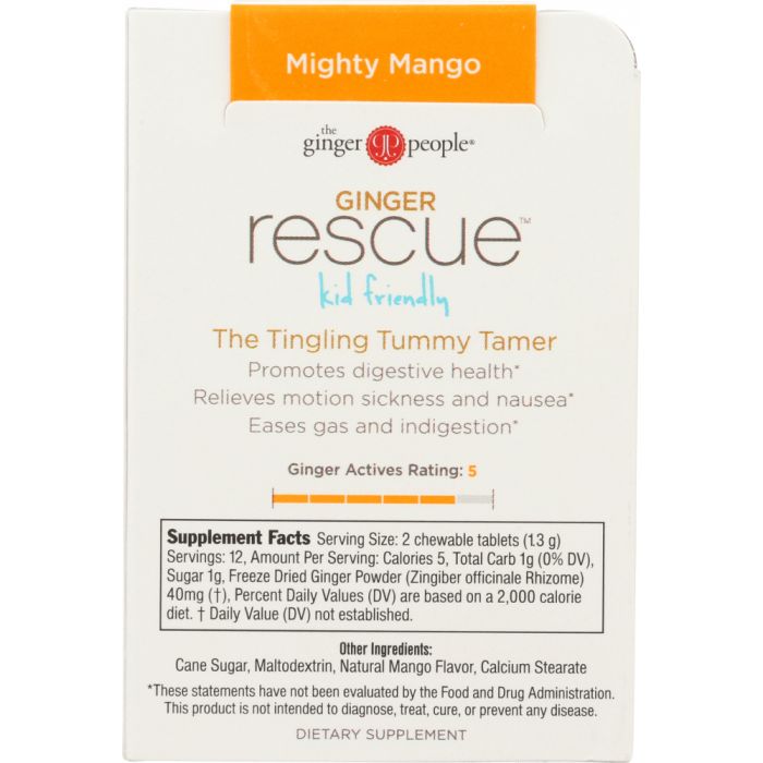 GINGER PEOPLE: Ginger Rescue Mighty Mango, 0.55 oz