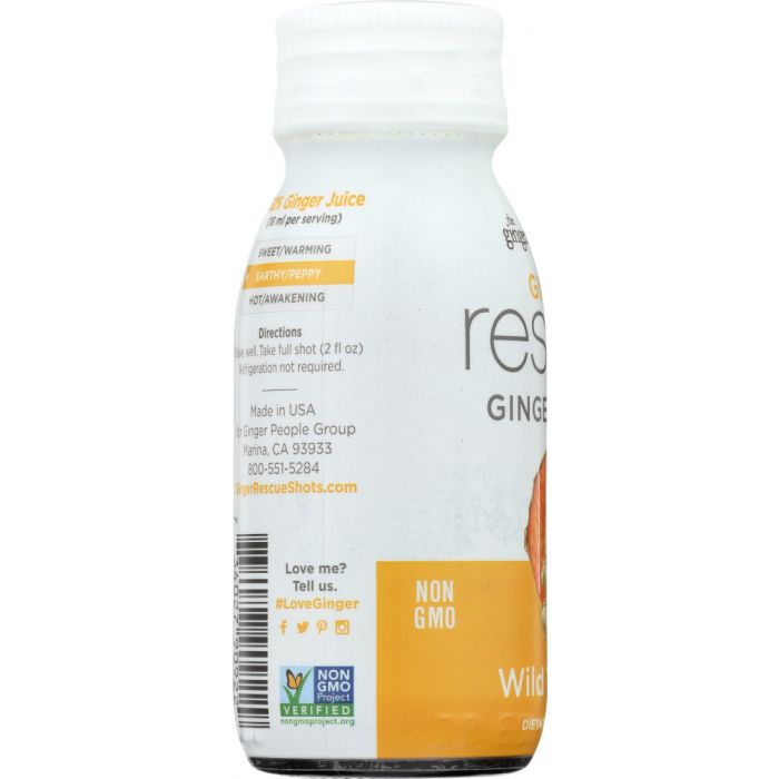 GINGER PEOPLE: Ginger Rescue Shots Wild Turmeric, 2 oz