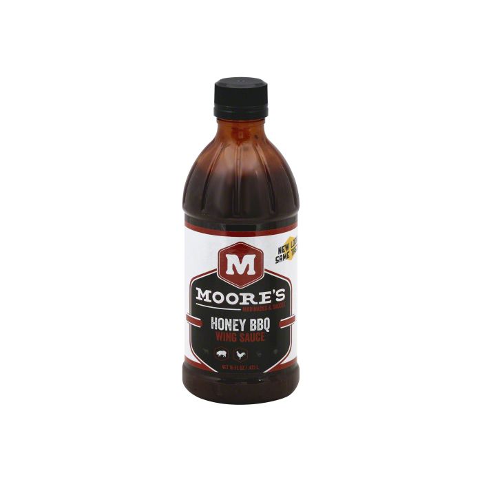 MOORE: Sauce Wing Bbq Honey, 16 oz