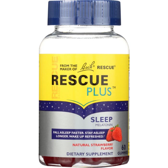 NELSON BACH: Rescue Plus Sleep Melatonin Gummy, 60 pc