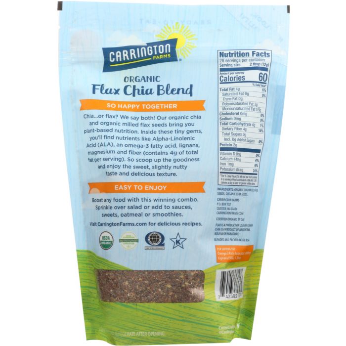 CARRINGTON FARMS: Ready to Eat Flax Chia Blend, 12 oz