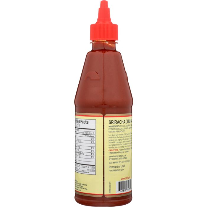 LEE KUM KEE: Sriracha Chili Sauce, 18 Oz